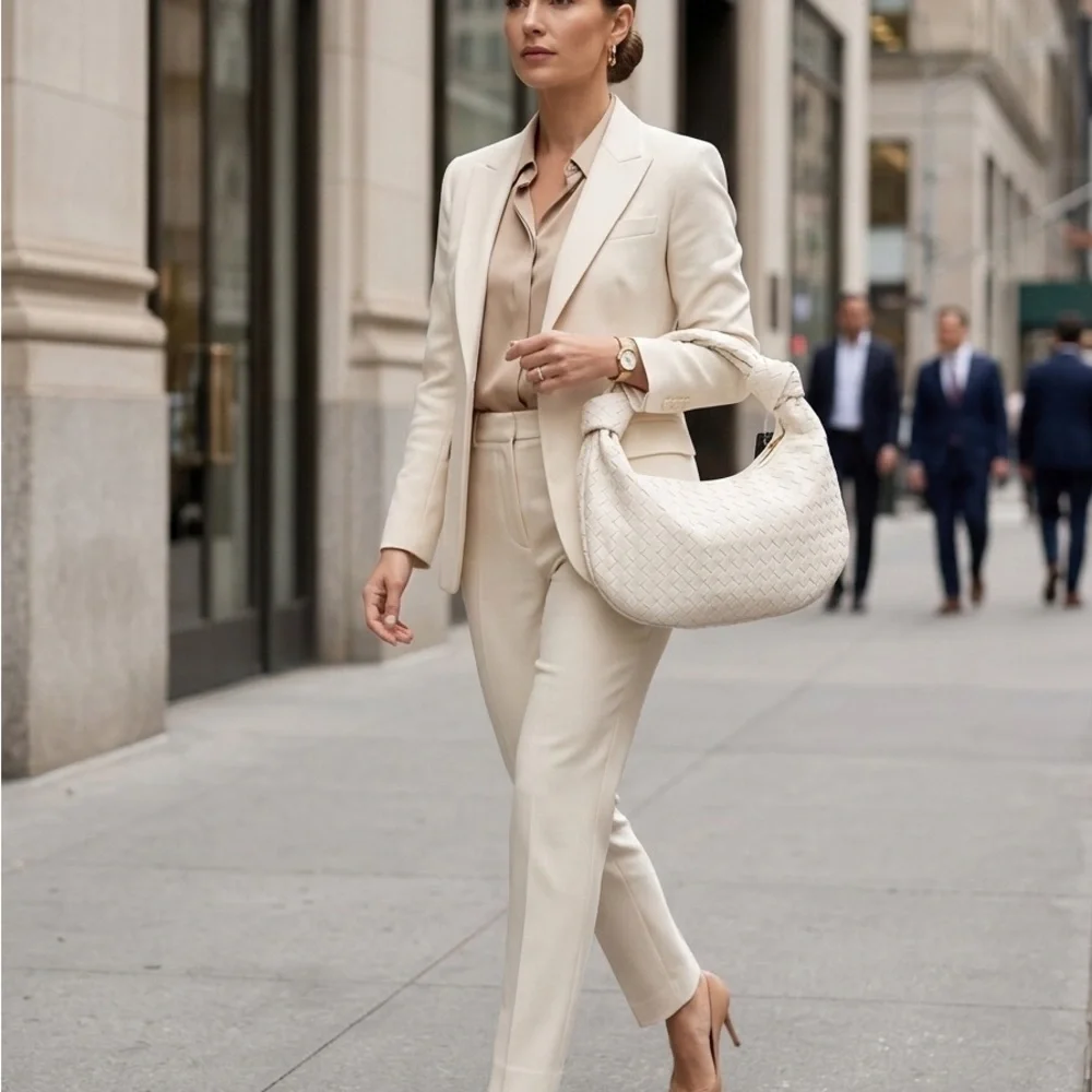 Urban Expressions Ivory Woven Hobo Bag